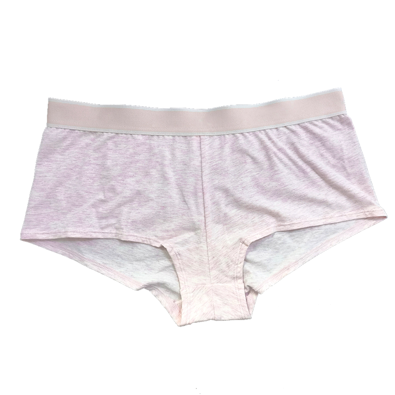 Mid rise 3cm lebar pinggang menyesuaikan logo celana hipster wanita katun breathable (1)