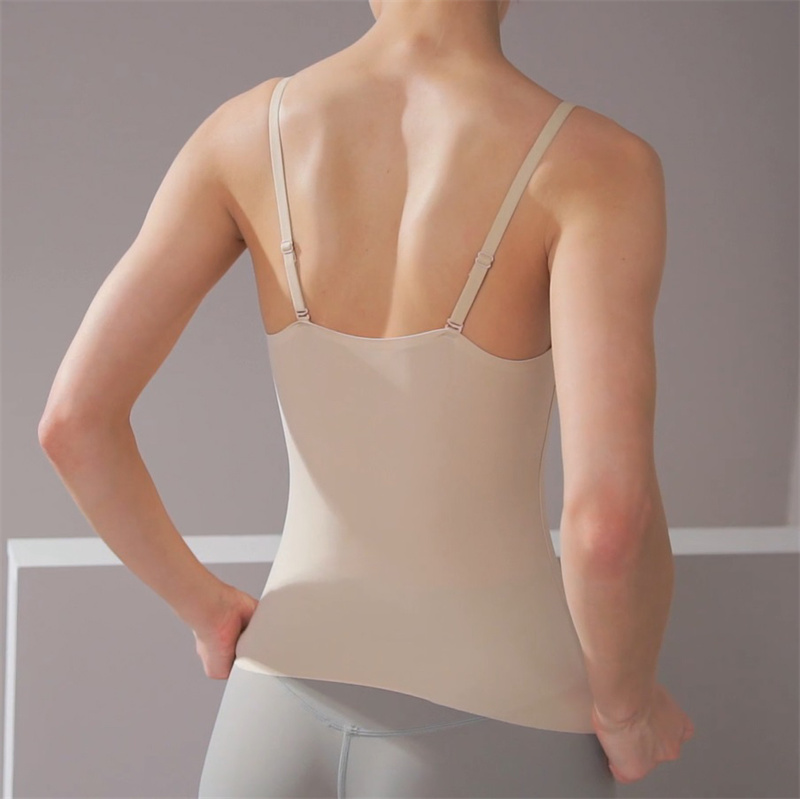 Damski top na ramiączkach Skintone o dopasowanym kroju z paskiem, o wysokiej, elastycznej podkoszulce w dowolnym rozmiarze (2)