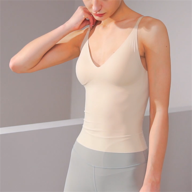 Womens High Elastic Compress Vest Lined Camisole Slimming Body