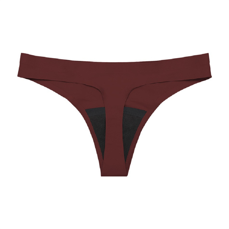light absorption 3 layers leak proof menstrual thong brown colour